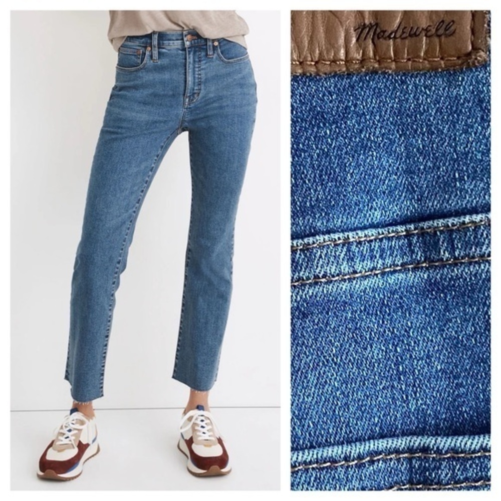 Madewell Cali Demi Boot Cropped Denim Jeans 30